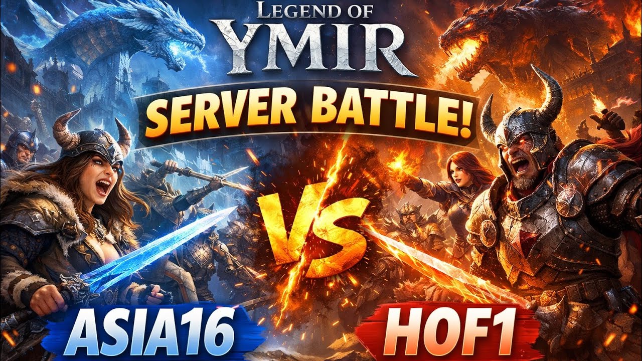 ASIA16 vs HOF1 | LEGEND OF YMIR Server Battle PVP