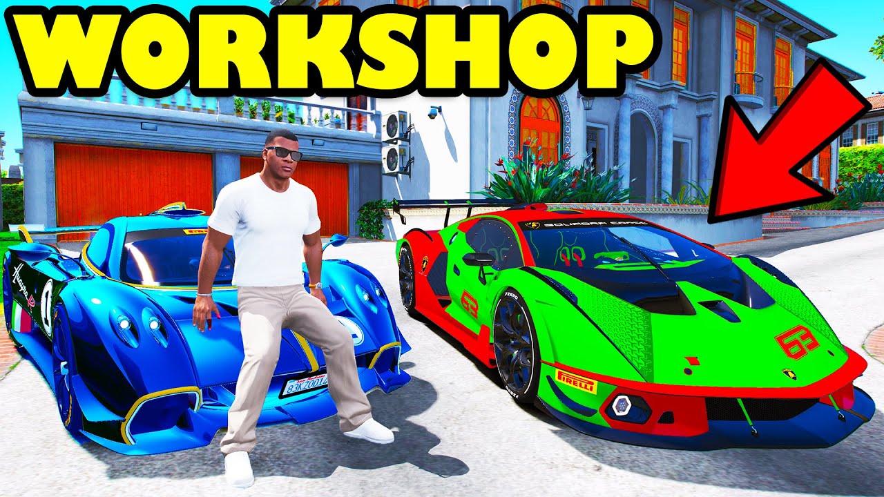 Franklin Bought New Fastest Racing Supercars For His Workshop In GTA 5 | SHINCHAN and CHOP