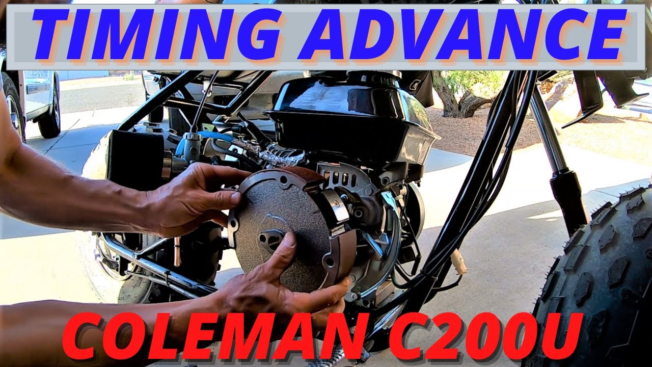 Coleman CT200U minibike timing advance / 7 degree timing key
