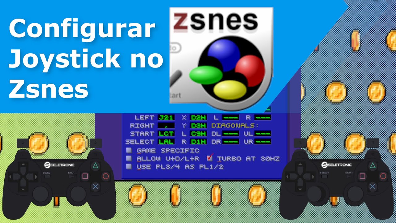 Como configurar Joystick no Zsnes - 2 controles ou mais