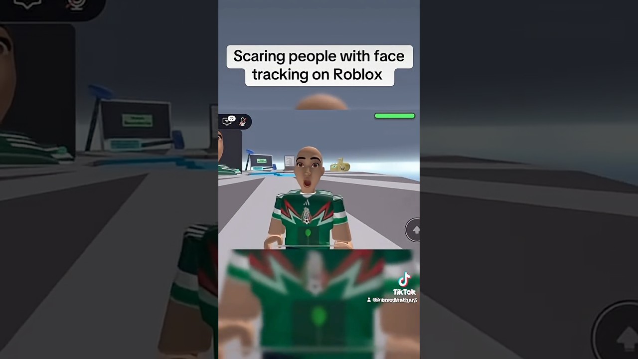 Scaring people with face tracking prank😭😂#repost #roblox #naturaldisasters #prank