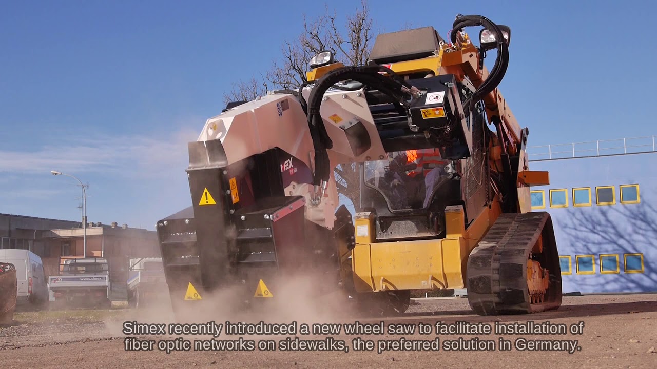 Fiber optic installation with Simex Wheel Saws - Germany