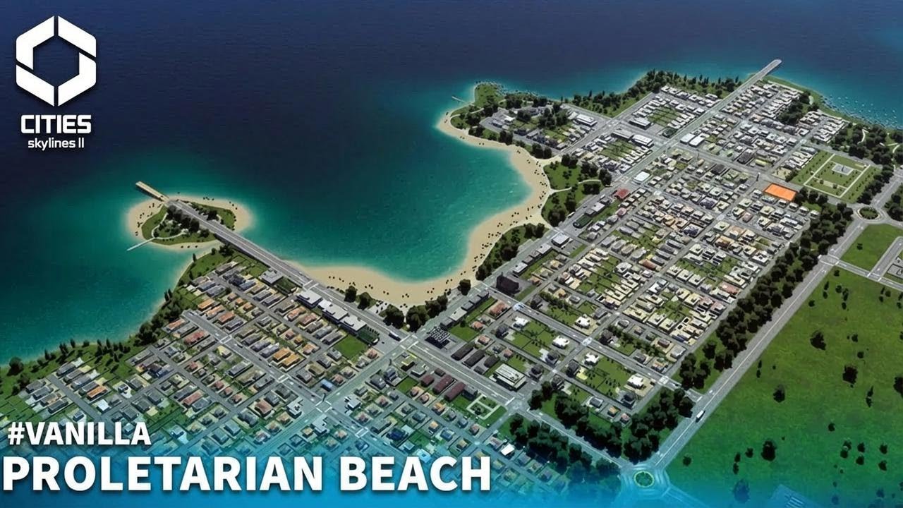 VANILLA 05 | Oil Beach Build in Cities: Skylines 2