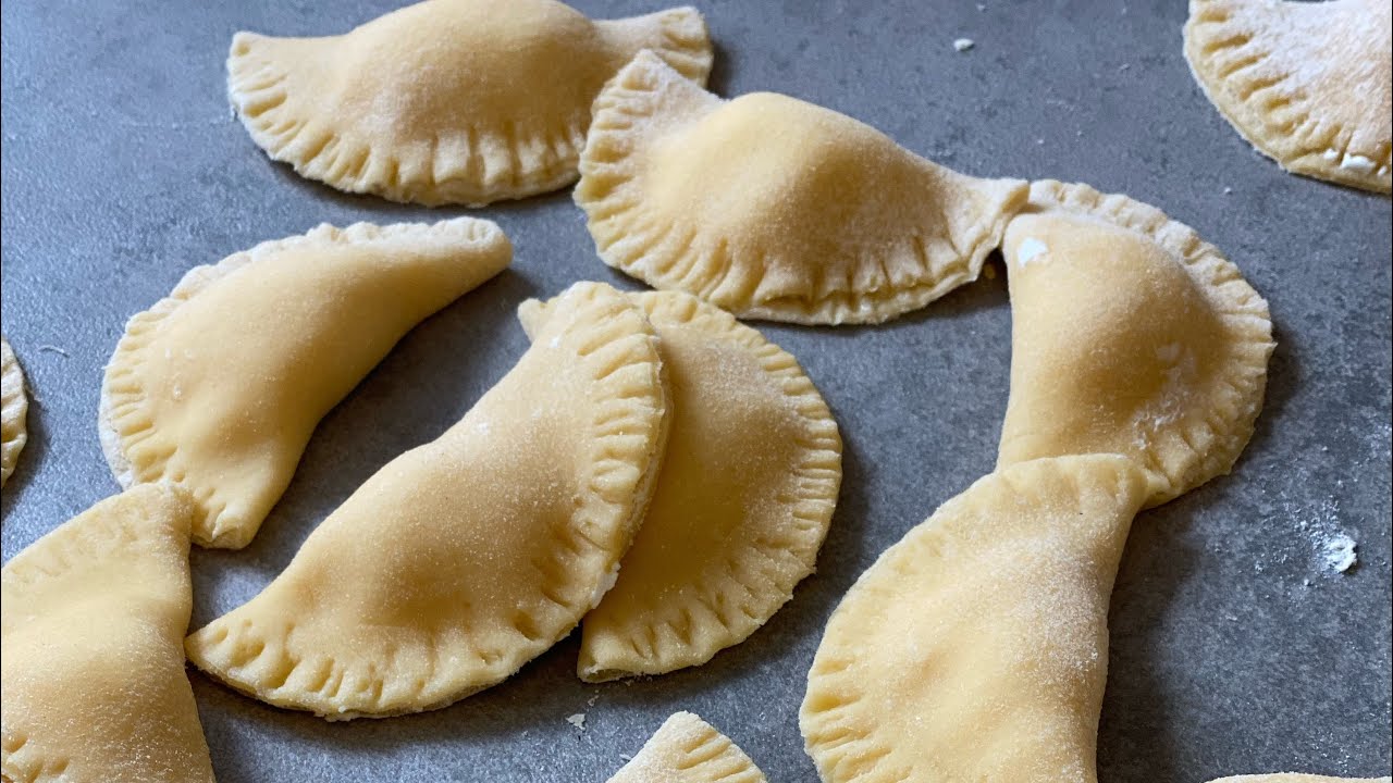 Nudelteig selber gemacht / Nudelteig - Taschen mit Ziegenfrischk&auml;se #Nudel #Teig #Ziege #K&auml;se