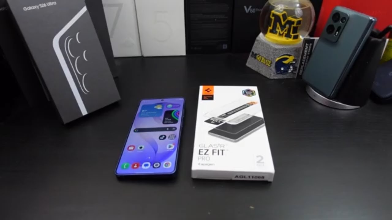 Samsung Galaxy S26 Ultra-  Spigen GlasTR EZ Fit Screen Protector Review