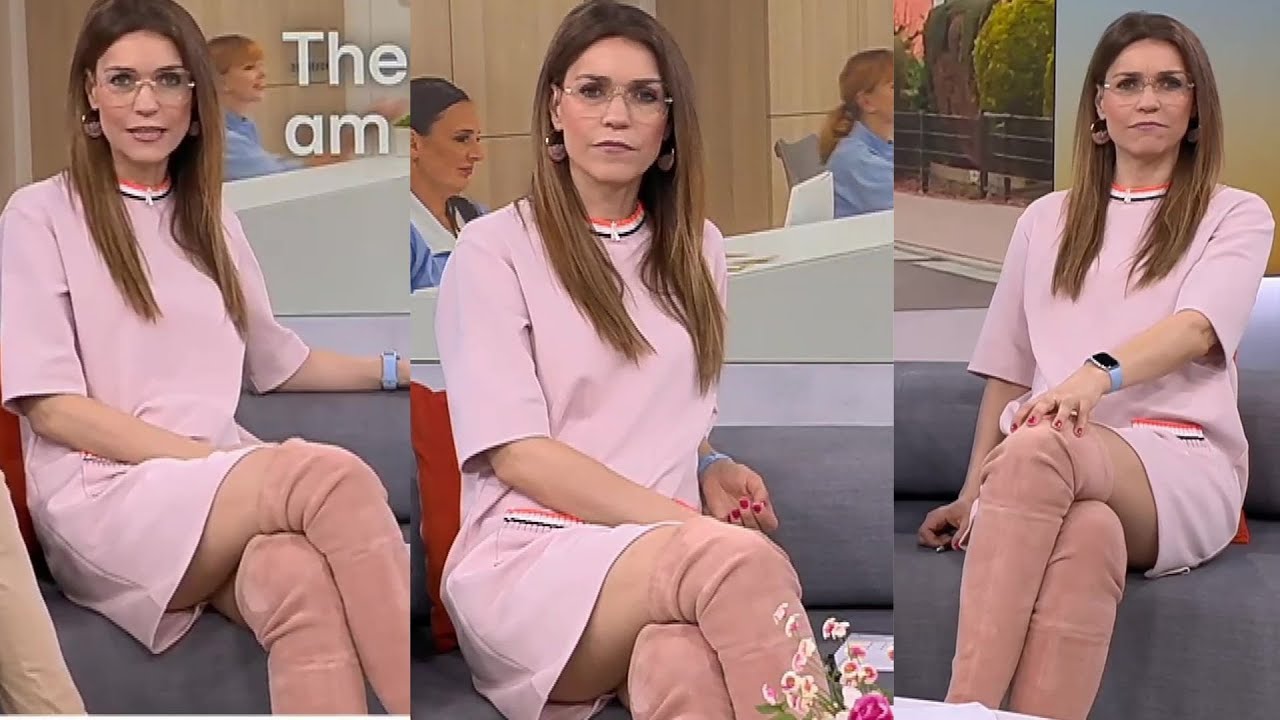 Annett Möller Captivates in Mini Skirt & High Boots | Fashion Forward Tv