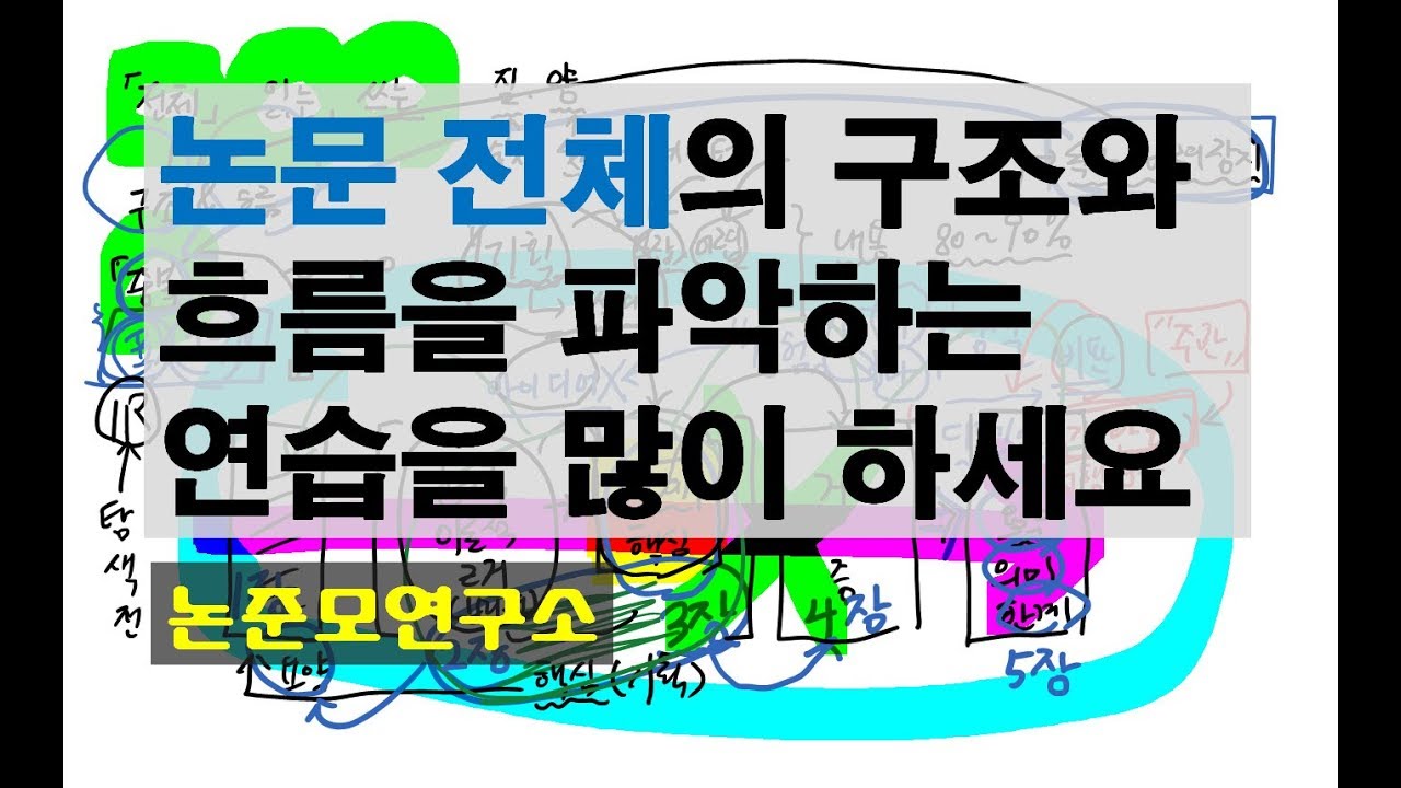 논문의 전체 구조와 흐름을 파악하는 연습을 많이하세요