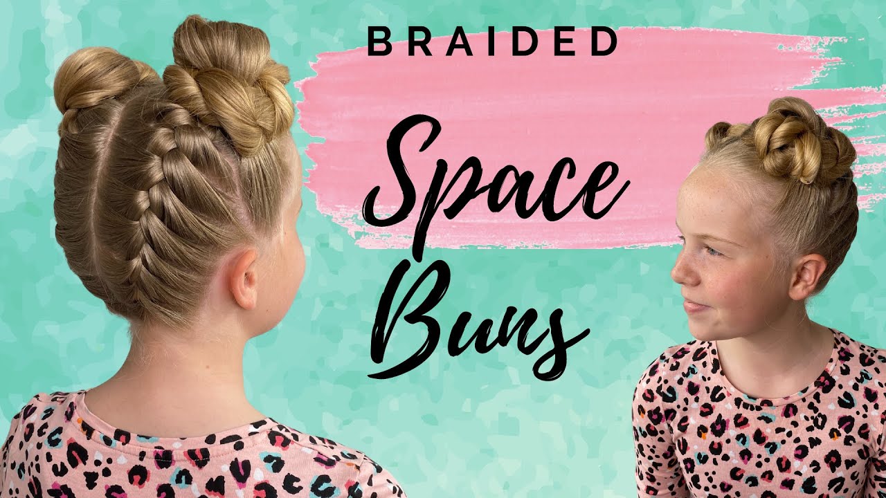 🚀 Upside Down Braids with the Fastest Space Buns Ever! 💥
