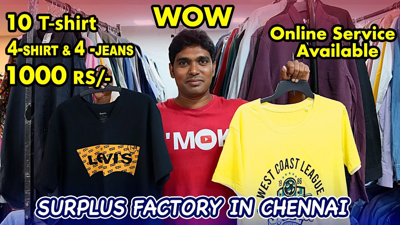 Cheapest Branded export surplus in Chennai ||100% original branded clothes || surplus market || WOW