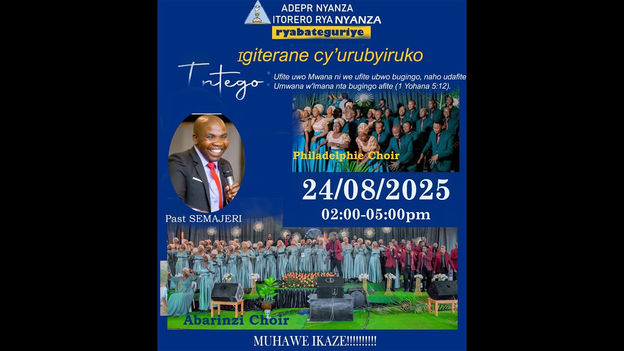 IGITERANE CY'URUBYIRUKO NYANZA Live Stream