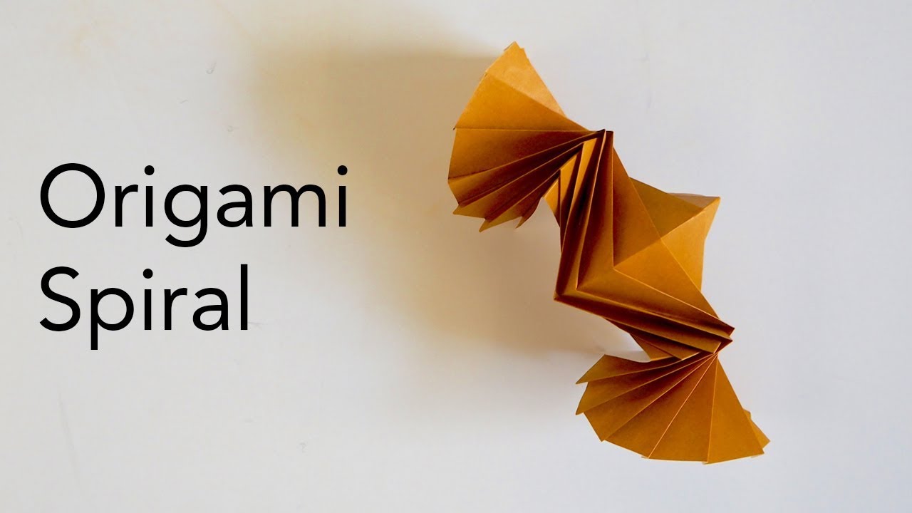 Tutorial for an Origami Spiral