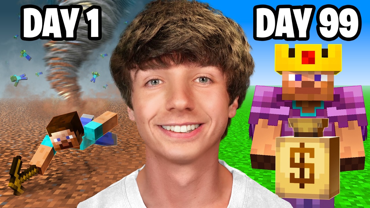 100$ за каждый день выживания в Minecraft