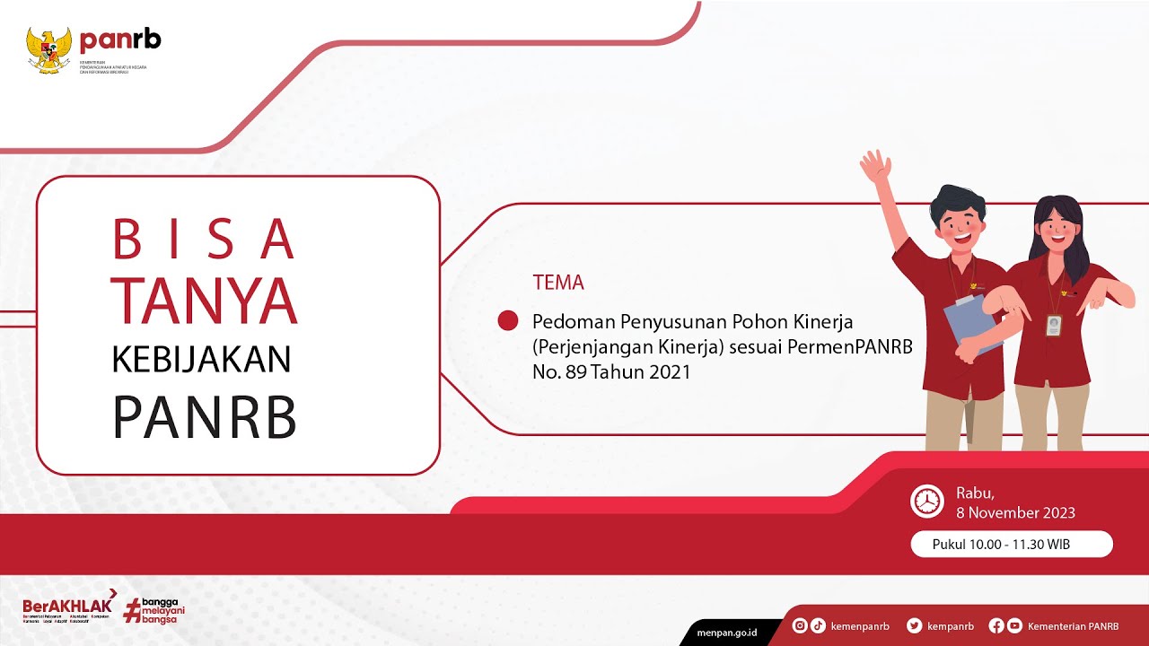 [LIVE] Bisa Tanya Kebijakan PANRB: Pedoman Penyusunan Pohon Kinerja sesuai PermenPANRB No. 89/2021