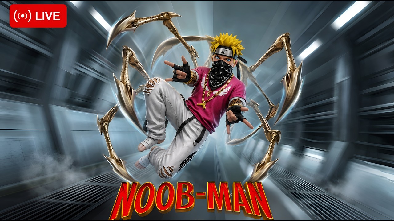 🔴Noob Man Is Live😁 | TLS WARRIOR LIVE STREAM FREEFIRE MAX💀😂