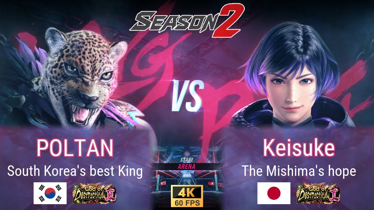 POLTAN (King) 🤜 Keisuke (Reina) 🎯 Ranked 💥 Tekken 8 season 2