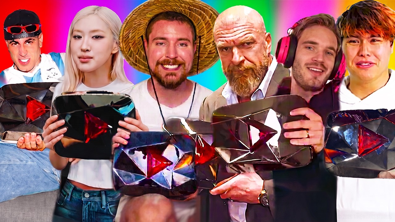 ALL 100 Million Subscriber Play Buttons!