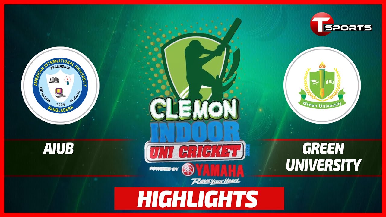 Highlights | American International University VS  Green University | Clemon Indoor Cricket