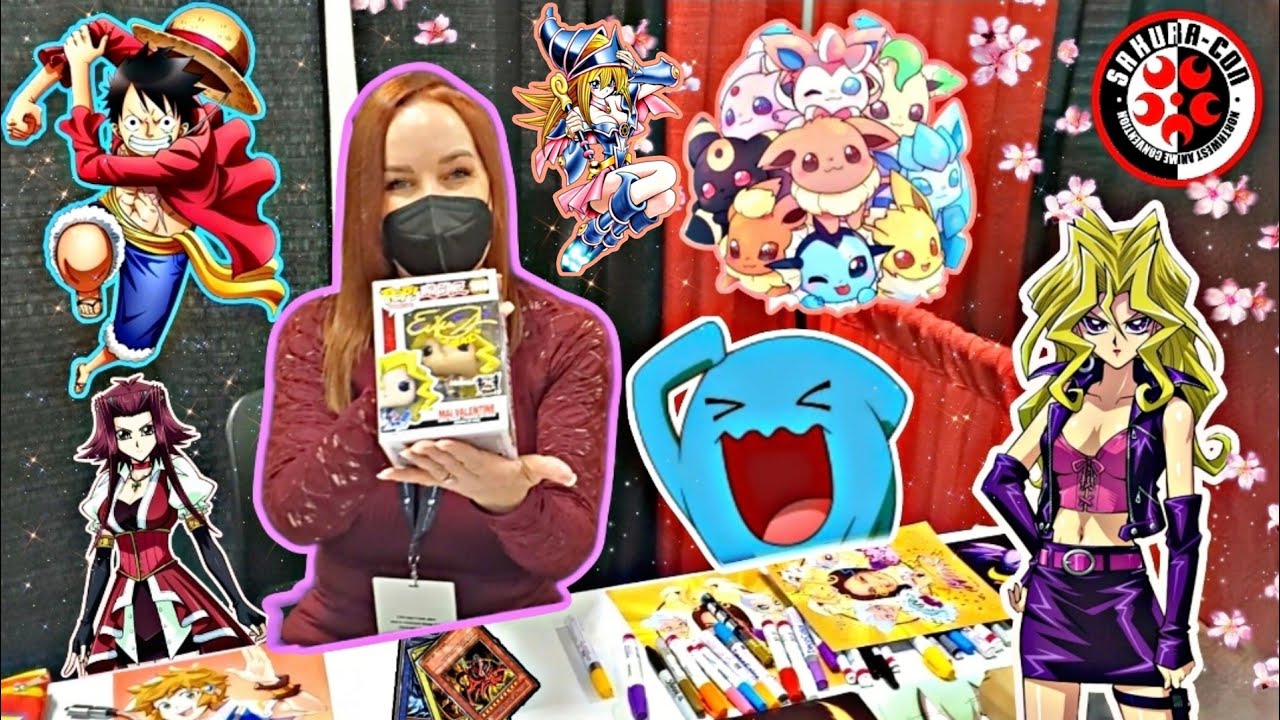 Meeting Erica Schroeder | Sakura-Con 2023 | (Voice of Luffy, Mai Valentine & Evee Evolution.