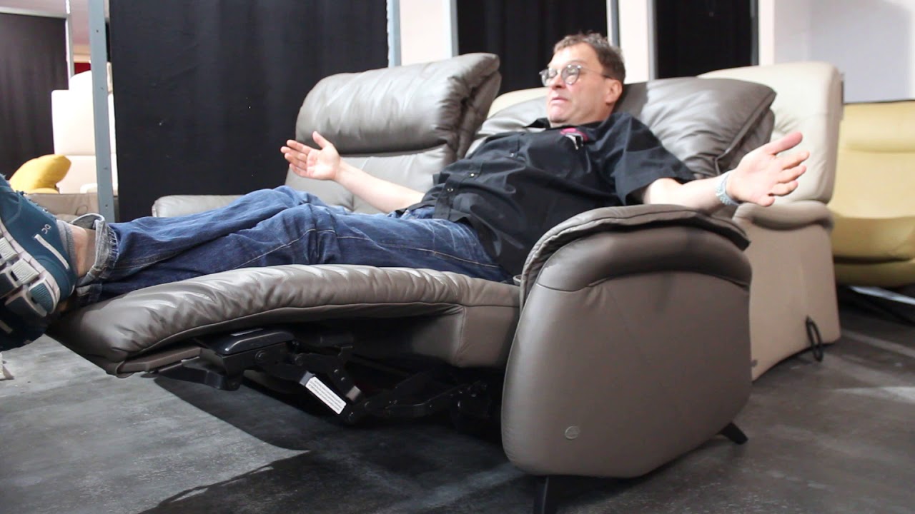 Himolla 4718 „CUMULLY“ Sofa groß mit Vollfunktion und wallfree aus Leder Longlife L24 schlamm