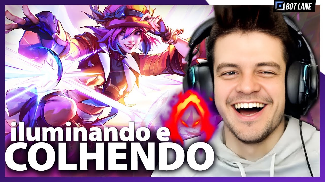 Meu mais novo VÍCIO: LUX FULL AP DE COLHEITA na BOT LANE!