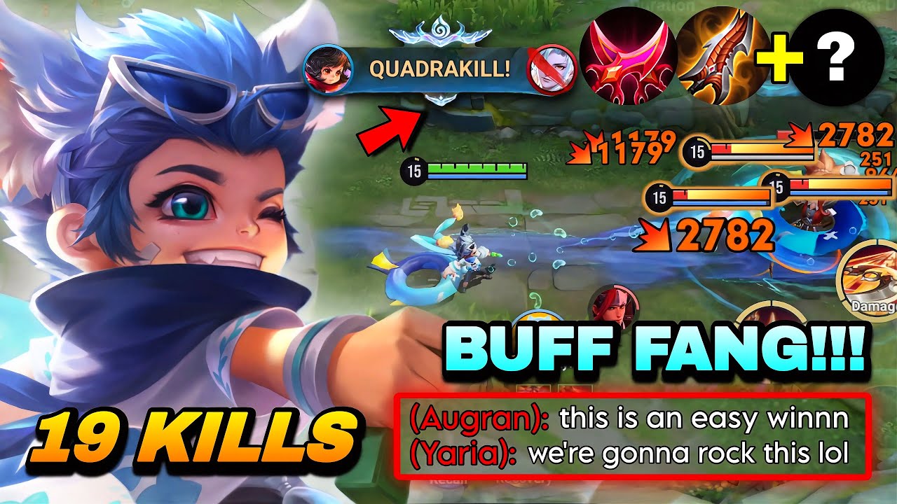 QUADRAKILL! BUFF FANG IS A FARM LANE DEVASTATOR WITH THIS INSANE CRIT! | TOP 1 FANG BUILD & ARCANA