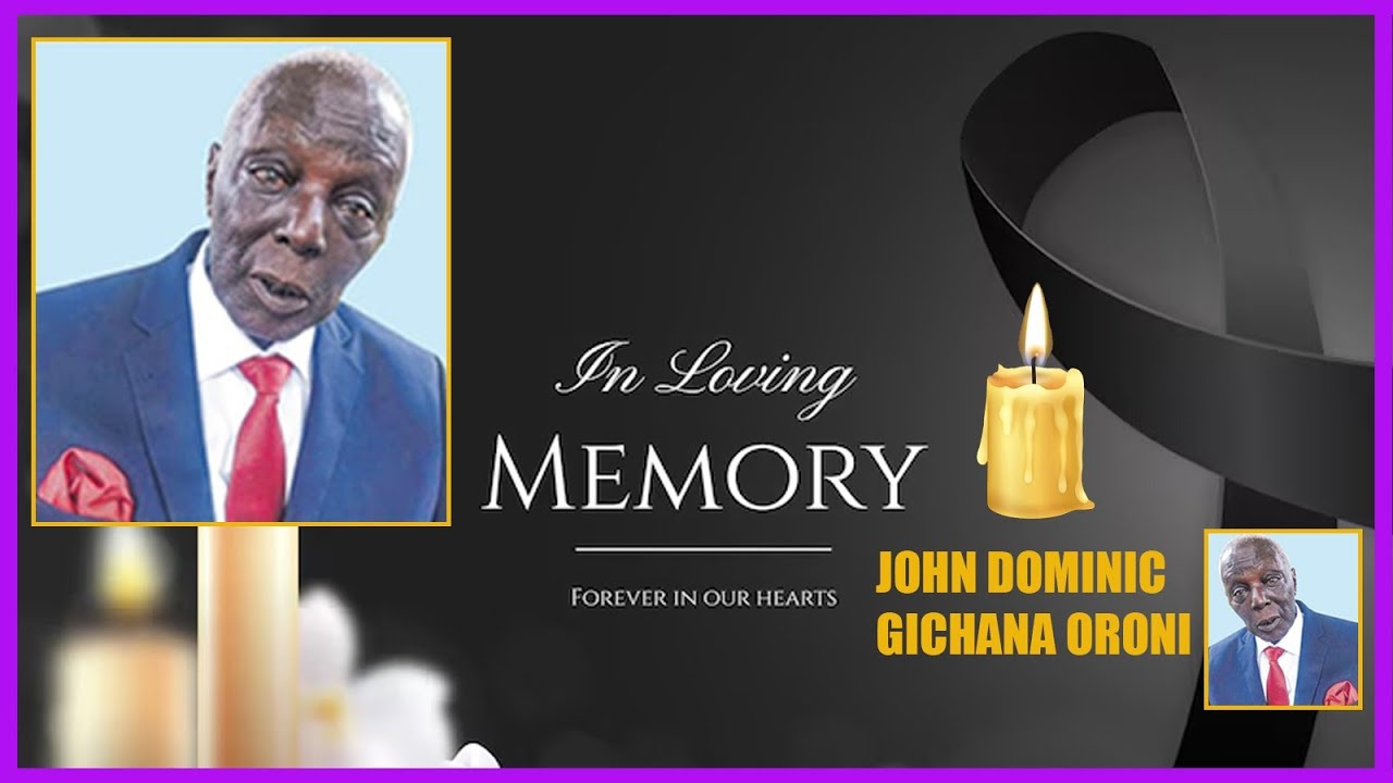 FARE THEE WELL,JOHN DOMINIC GICHANA ORONI