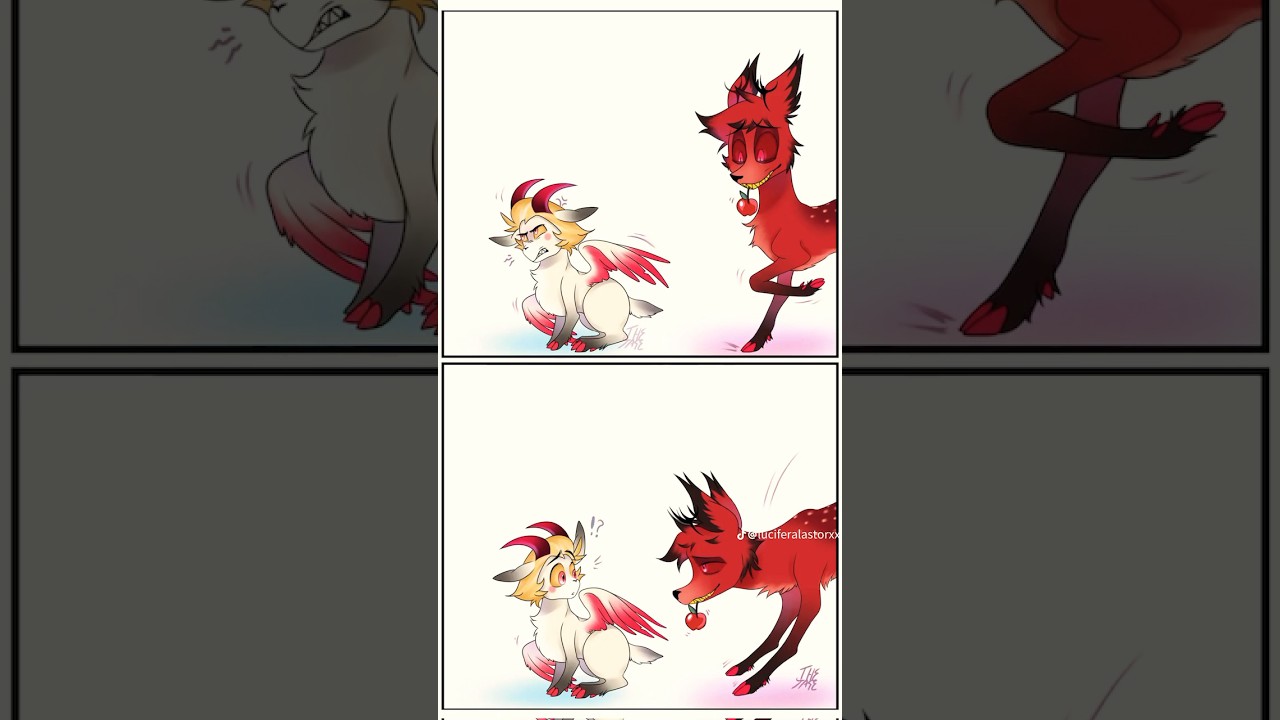 Here&rsquo;s a little RadioApple comic for you. #comics #radioapple #lucifermorningstar #alastor