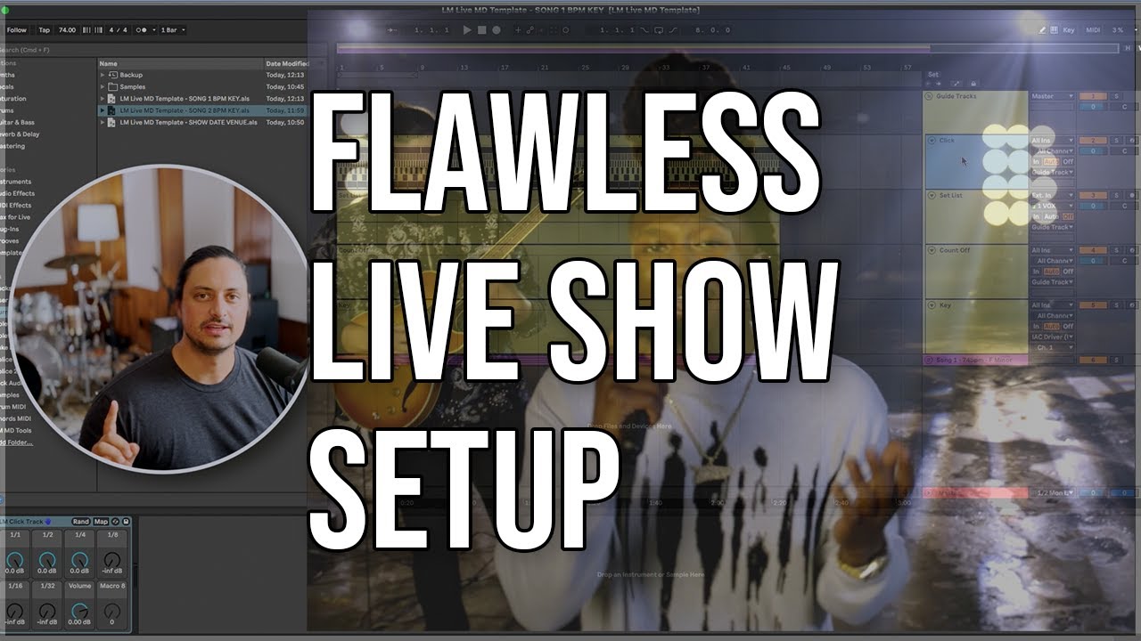 How To Set Up Apollo, Ableton, Tracks, In-Ear Monitors, & AutoTune for Live Shows! Template Download