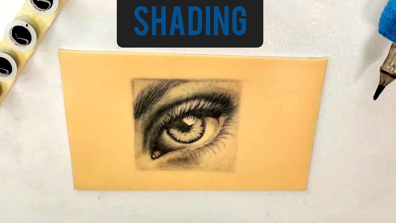 How to Shade a Realistic Eye Tattoo – Easy Beginner Tutorial on Fake Skin!
