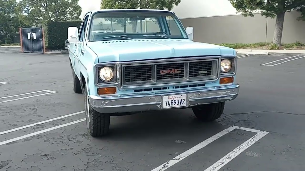 1973 GMC Truck 2500 Cold Start and Sunday Drive
