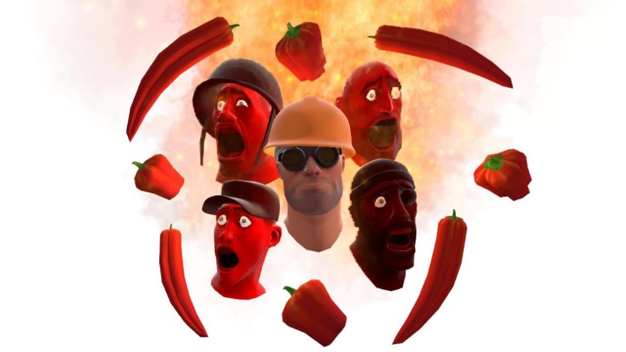 TF2 Mercs едят перец Carolina Reaper! (TF2 15.ai GMOD АНИМИРОВАНО!)