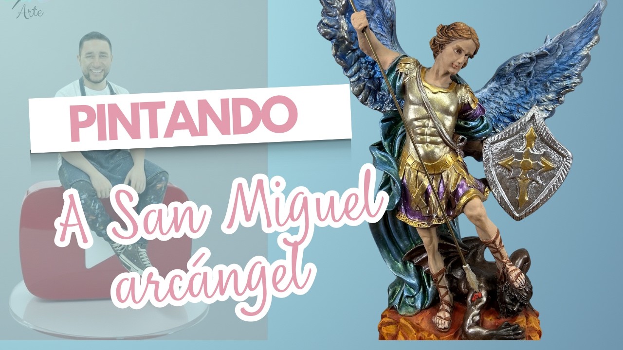 CÓMO PINTAR A SAN MIGUEL ARCÁNGEL | TÉCNICA CON METALIZADOS + HISTORIA Y SIGNIFICADO DE SU VESTIDURA