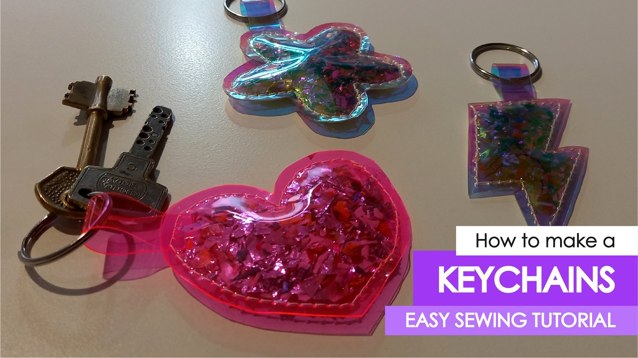 Easy Keychain Sewing Tutorial & Printable Pattern | DIY Key Holder | Quick Sew Project for Beginners