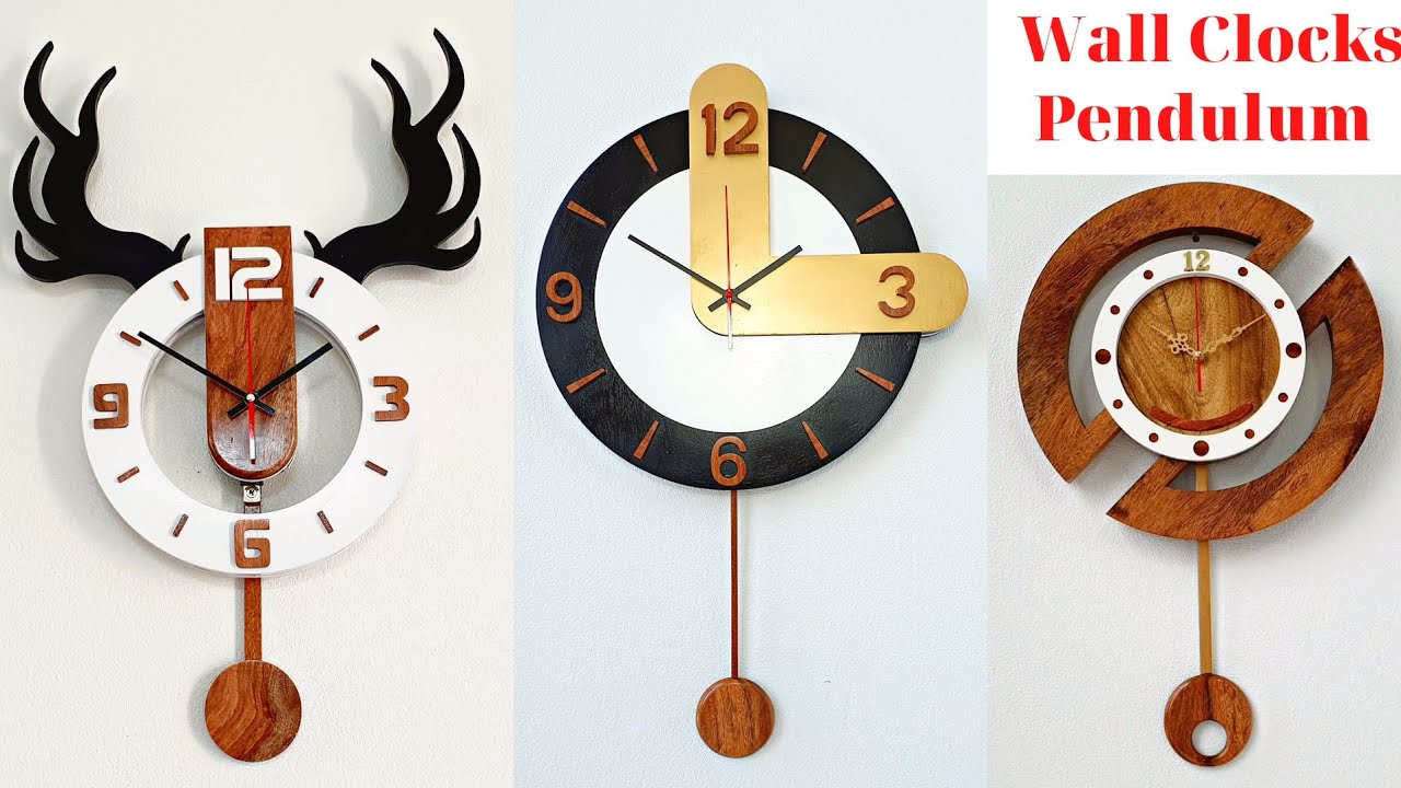 Wooden Wall Clocks || Top 3 Best Modern Style Pendulum Wall Clocks