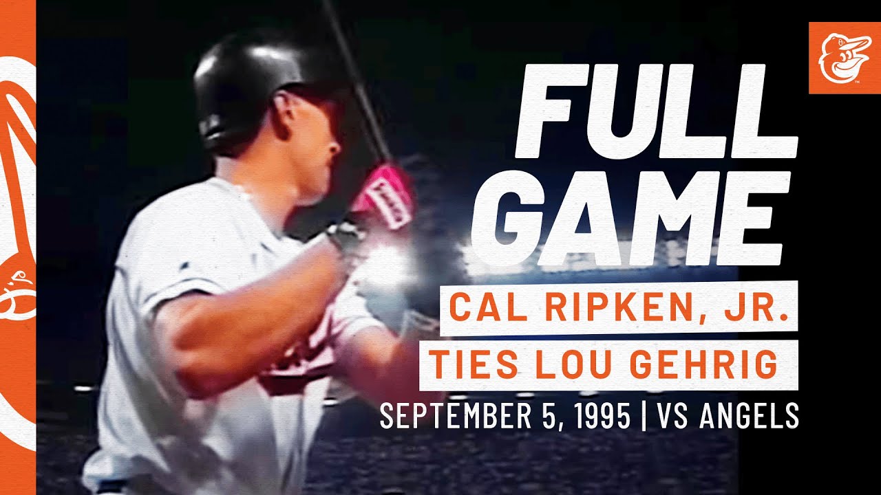 Game 2,130 - Cal Ripken, Jr. Ties Lou Gehrig | Angels at Orioles: FULL Game