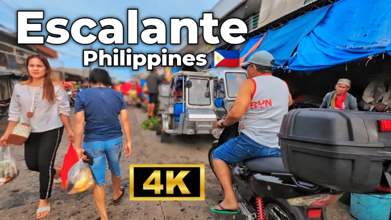 Wandering this Christmas ESCALANTE CITY, NEGROS OCC., PHILIPPINES 🇵🇭 Walking tour in 4K