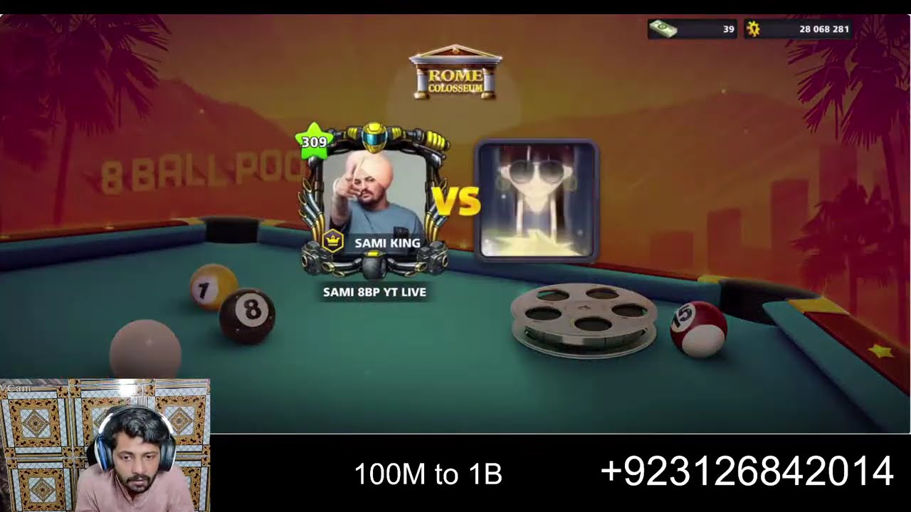 1m to 200B coins deal play now #8ballpool#8ballpoollive#chetohack