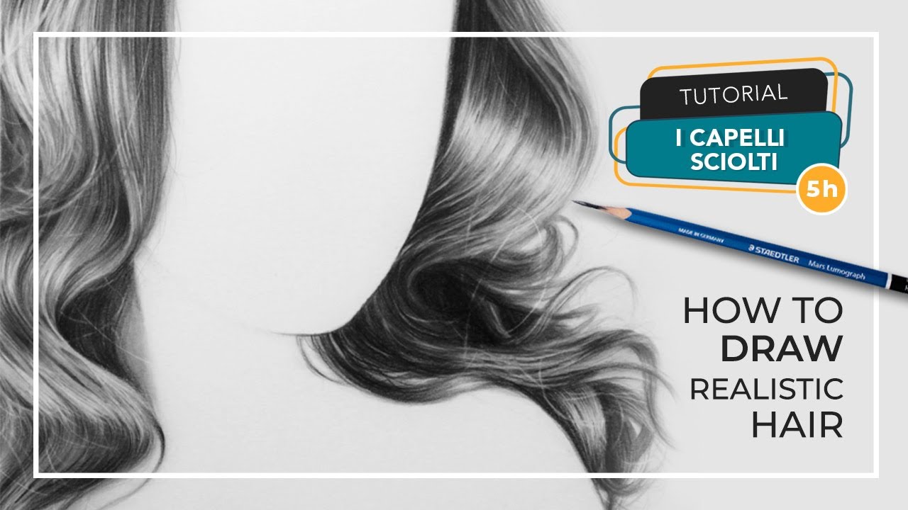 TUTORIAL | Disegnare i capelli a matita. How to draw hair