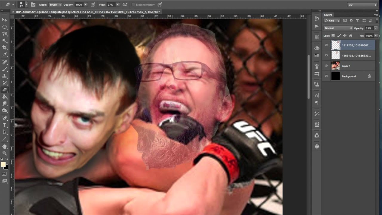 ‪#&lrm;IDP222‬ Album Art Time Lapse | Fight Talk | Ray Taylor - Photoshop | Inspired Disorder Podcast