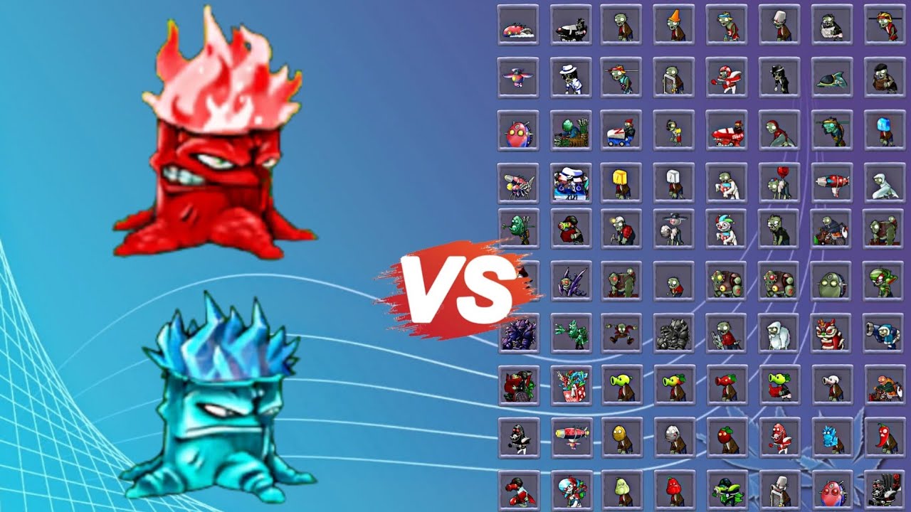 Arctic Stomp vs Hot Stomp vs Max Level Zombies | pvz fusion 2.3.1