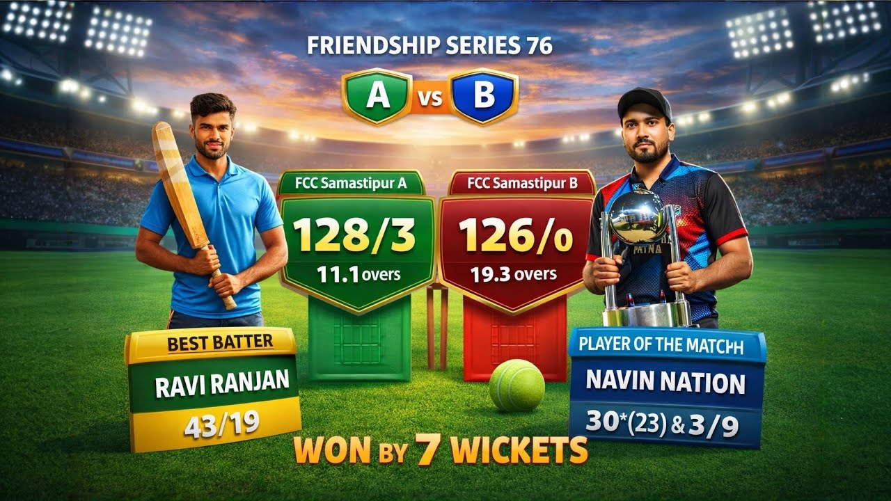 🔴 LIVE | FCC Samastipur | Team A 🆚 Team B