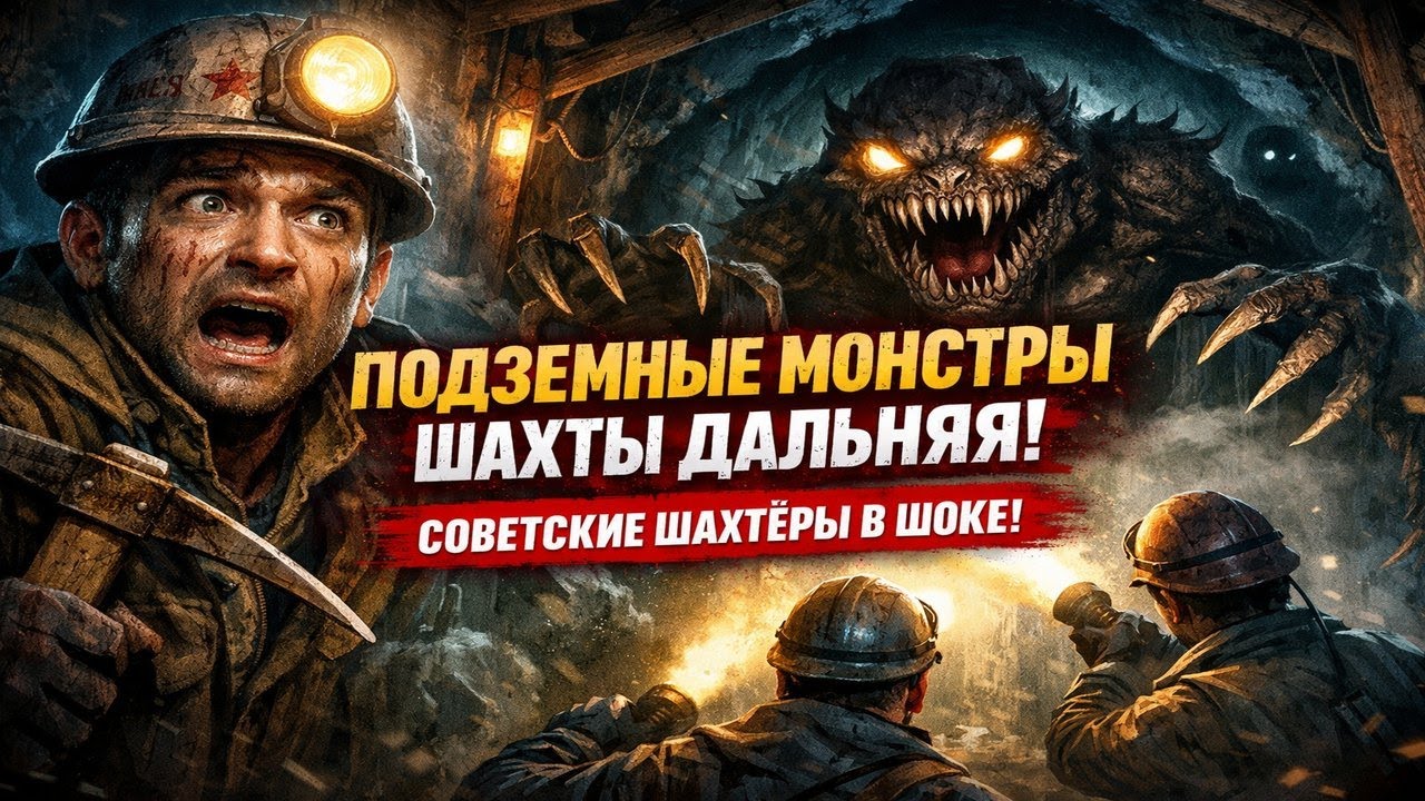 Подземные монстры шахты Дальняя: советские шахтеры столкнулись с неопознанными существами! Ужасы