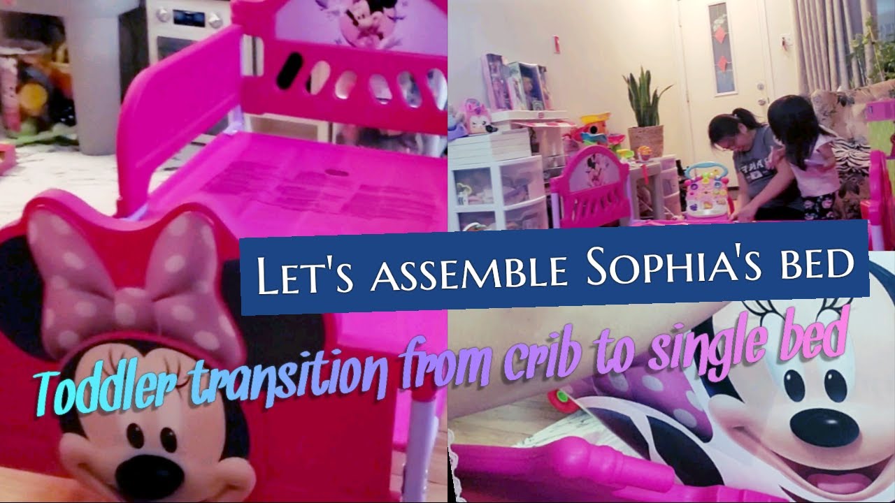Minnie mouse bed assembly/Eufe & Sophie vlog