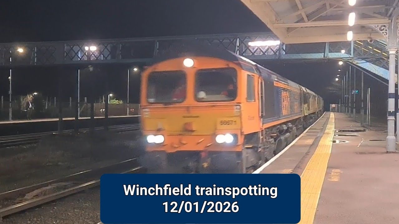 Winchfield trainspotting 12th January 2026 #trainspotting #train #class73 
