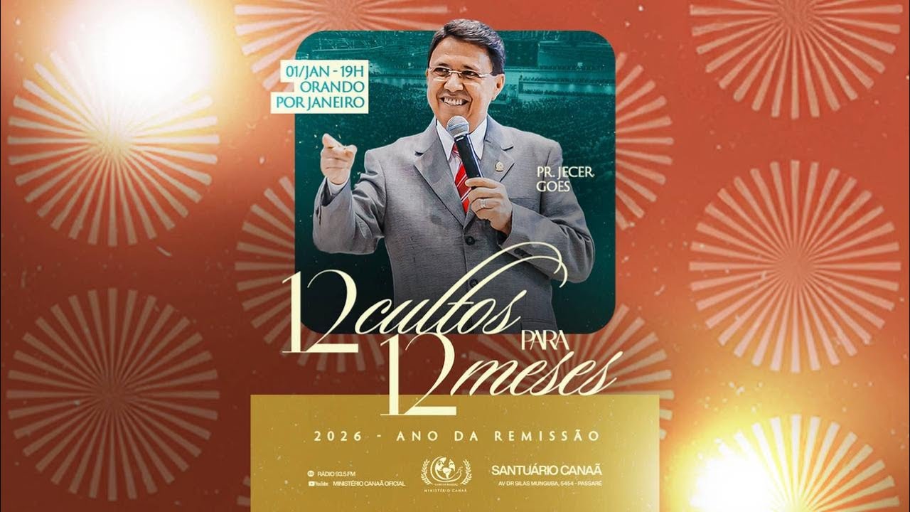 12 CULTOS PARA 12 MESES - ORANDO POR JANEIRO - 01/01/2026