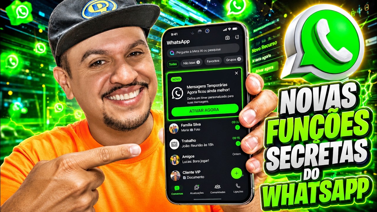 WHATSAPP ATUALIZOU! Saiu a Nova Atualiza&ccedil;&atilde;o com FUN&Ccedil;&Otilde;ES INCR&Iacute;VEIS que Ningu&eacute;m Te Contou!