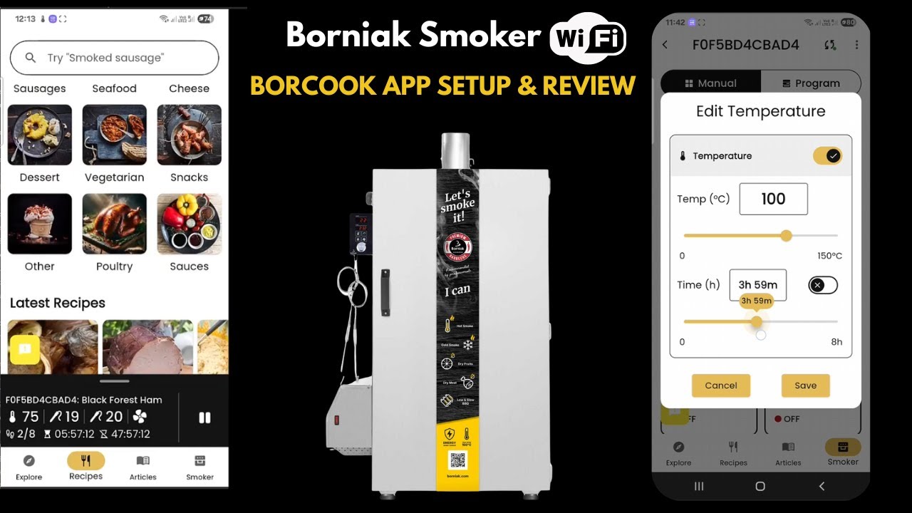 Borniak WiFi Electric Smoker 2025 - Complete Borcook App Tutorial & Setup Guide | UK Review