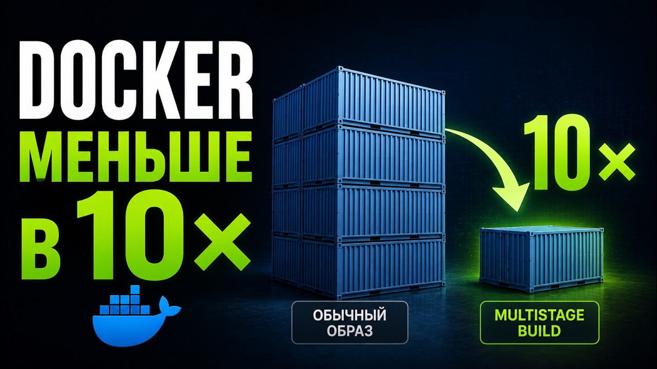 Как уменьшить размер образа в Docker. Multistage building