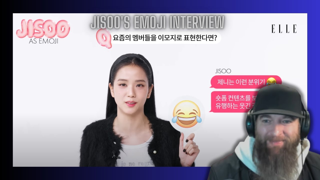 JISOO's EMOJI INTERVIEW VIDEO REACTION!  FUNNY!