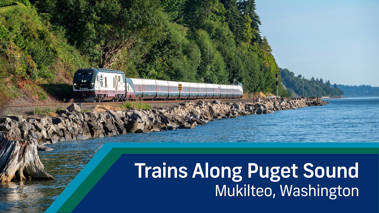 Trains Along Puget Sound: Mukilteo, Washington - August 2025